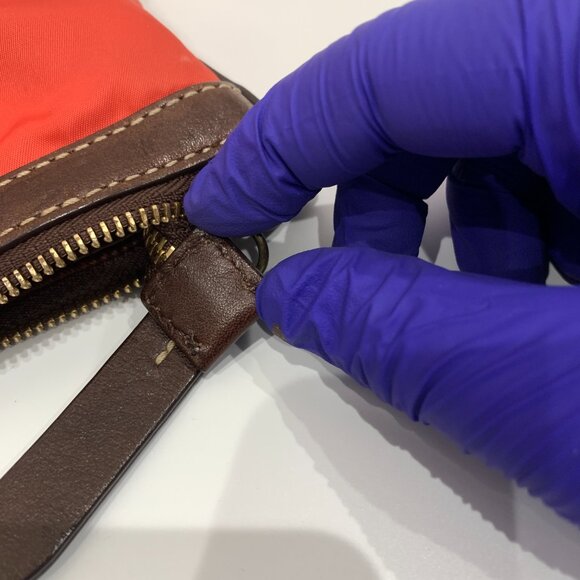 Burberry Red Nylon Shoulder Bag Sku#84298 - Picture 10 of 10